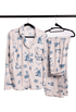 Hamptons & Montauk Toile Long Sleeve Bamboo Pajama Set - Oyster and Arrow