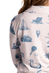 Hamptons & Montauk Toile Long Sleeve Bamboo Pajama Set - Oyster and Arrow