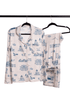 Huntington & Cold Spring Harbor Toile Long Sleeve Pajama Set - Oyster and Arrow