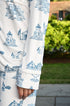 Huntington & Cold Spring Harbor Toile Long Sleeve Pajama Set - Oyster and Arrow
