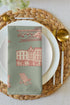 Northport Toile Cotton Napkins, Set of 4 - Oyster and Arrow