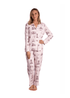 Roslyn & Sands Point Toile Long Sleeve Bamboo Pajama Set - Oyster and Arrow
