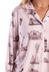 Roslyn & Sands Point Toile Long Sleeve Bamboo Pajama Set - Oyster and Arrow