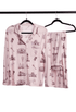 Roslyn & Sands Point Toile Long Sleeve Bamboo Pajama Set - Oyster and Arrow